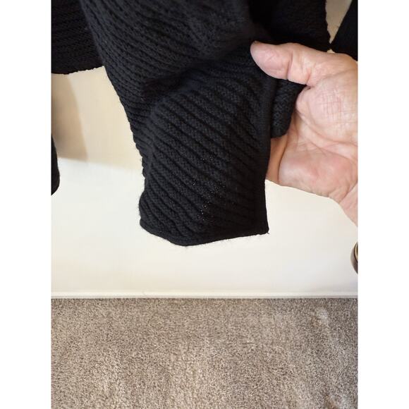 Helmut Lang Wool Blend Cardigan Black Sweater Size Small Cozy Luxury - Picture 4 of 9